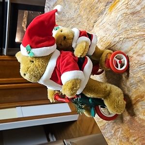 Christmas Bears on Tricycle decoration